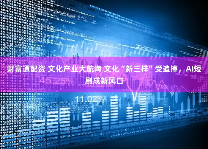 财富通配资 文化产业大航海 文化“新三样”受追捧，AI短剧成新风口